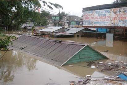 Fotos tormenta tropical Olga Area de Santiago, Republica Dominicana Diciembre 12 2007