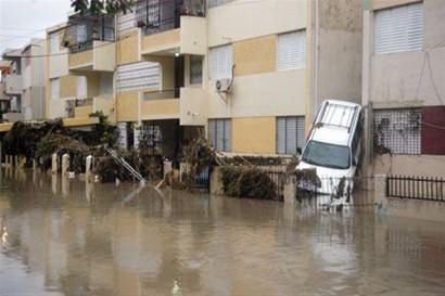 Fotos tormenta tropical Olga Area de Santiago, Republica Dominicana Diciembre 12 2007