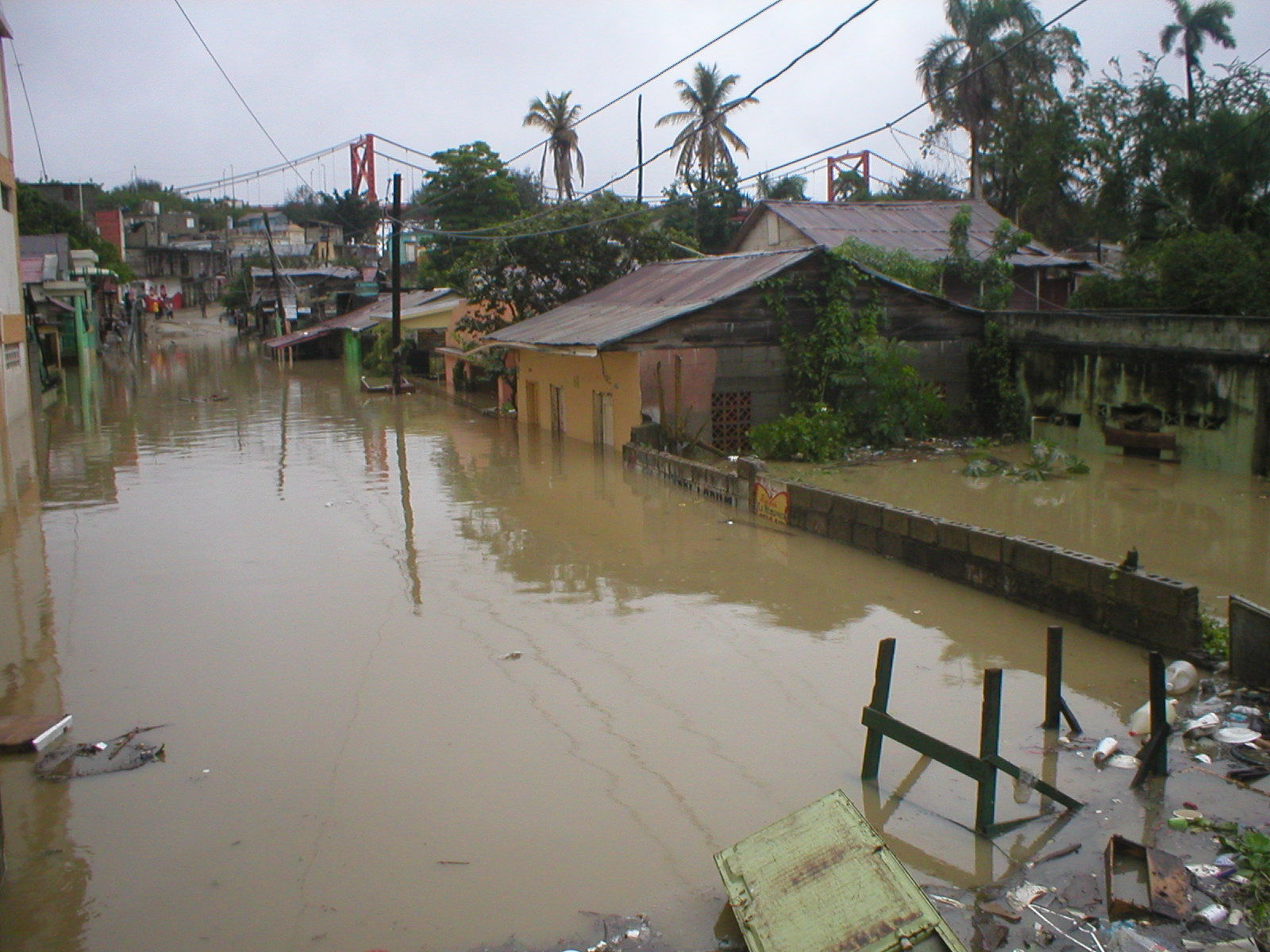 Fotos tormenta tropical Olga Area de Santiago, Republica Dominicana Diciembre 12 2007