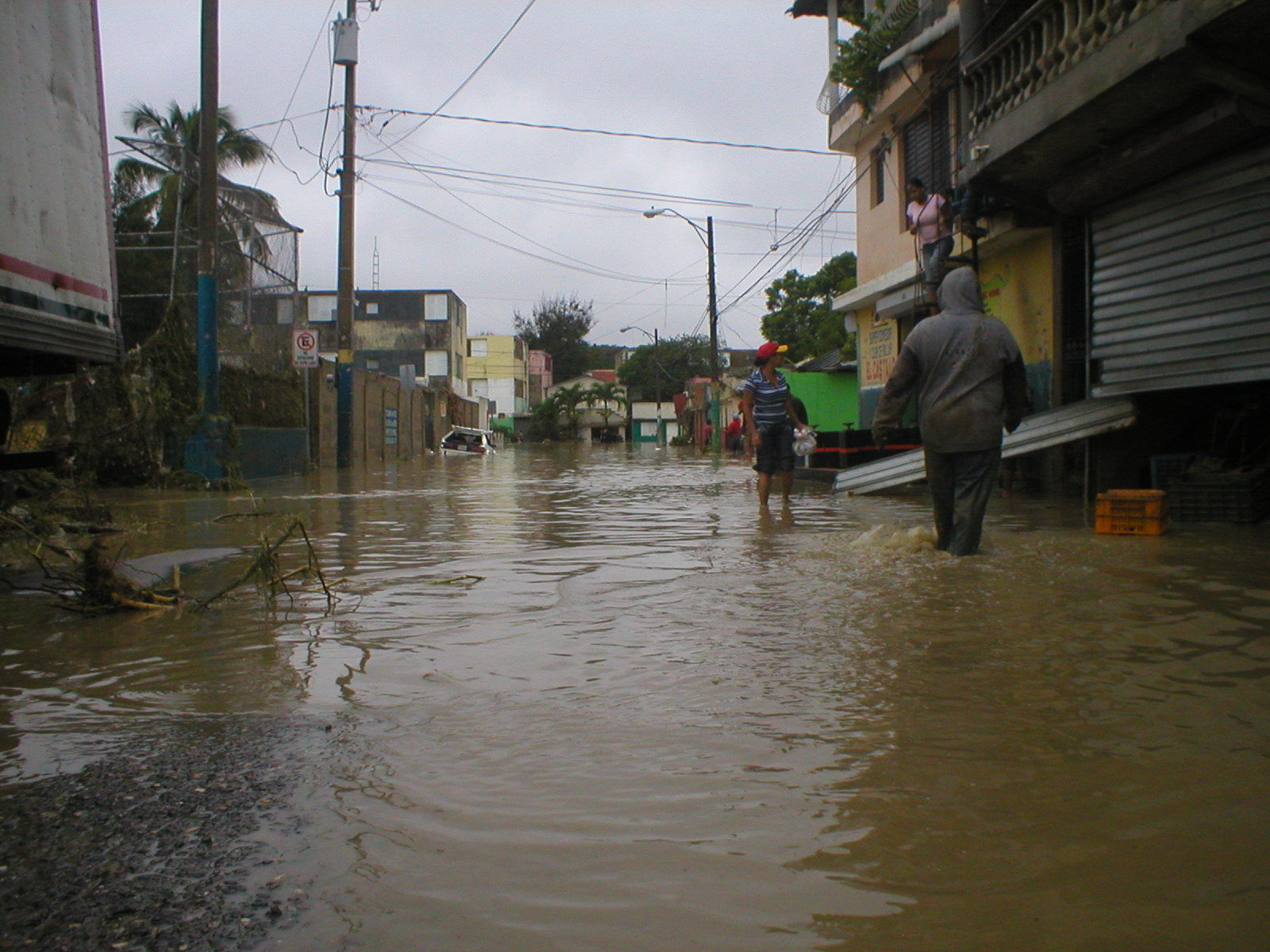 Fotos tormenta tropical Olga Area de Santiago, Republica Dominicana Diciembre 12 2007