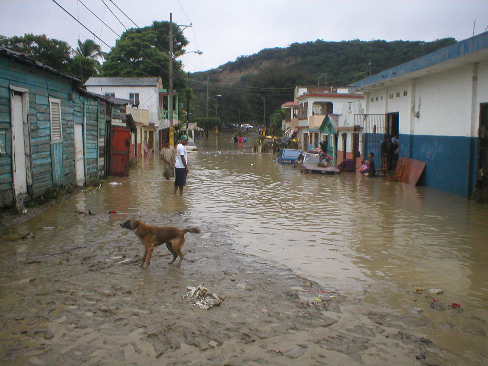 Fotos tormenta tropical Olga Area de Santiago, Republica Dominicana Diciembre 12 2007