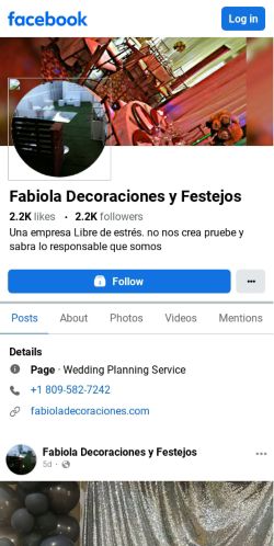 Descubrir Caligrafía confirmar Fabiola Decoraciones y Festejos. Organizadores de Eventos en Facebook de  Republica Dominicana | Livio.com